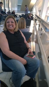 Waiting to start our trip